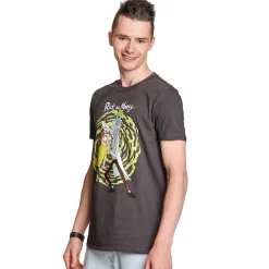 Rick en Morty - Spiral T-shirt grijs