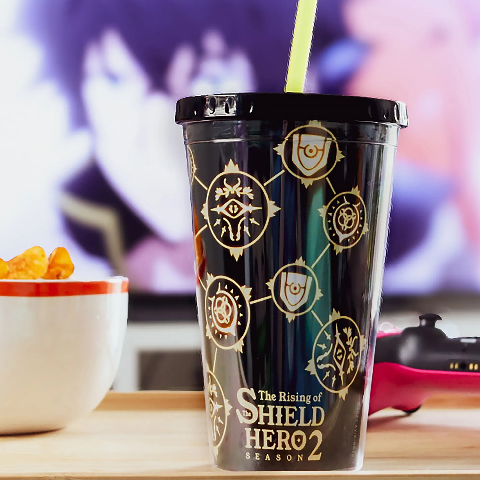 Rising of the Shield Hero - Symbolen drinkbeker met rietje