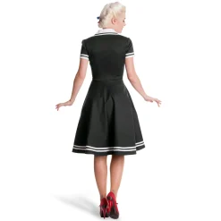 Rockabilly zeeman jurk zwart