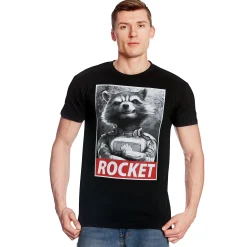 Rocket Raccoon T-Shirt Zwart - Marvel