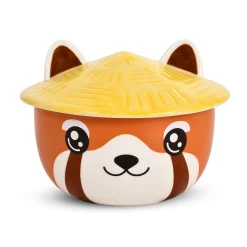 Rode Panda Kawaii Kom met Deksel voor Anime Fans