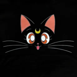 Sailor Moon - Luna Dames T-Shirt Zwart