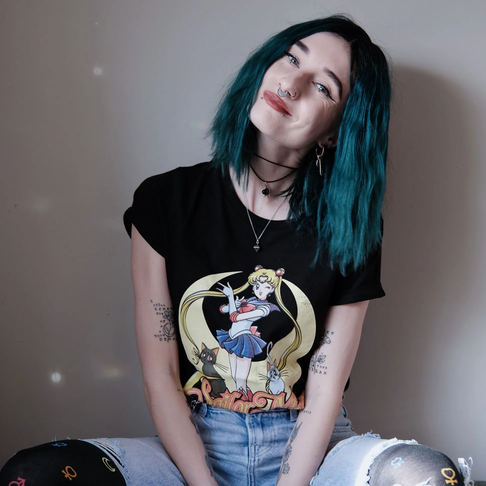 Sailor Moon - Pose T-shirt Dames zwart