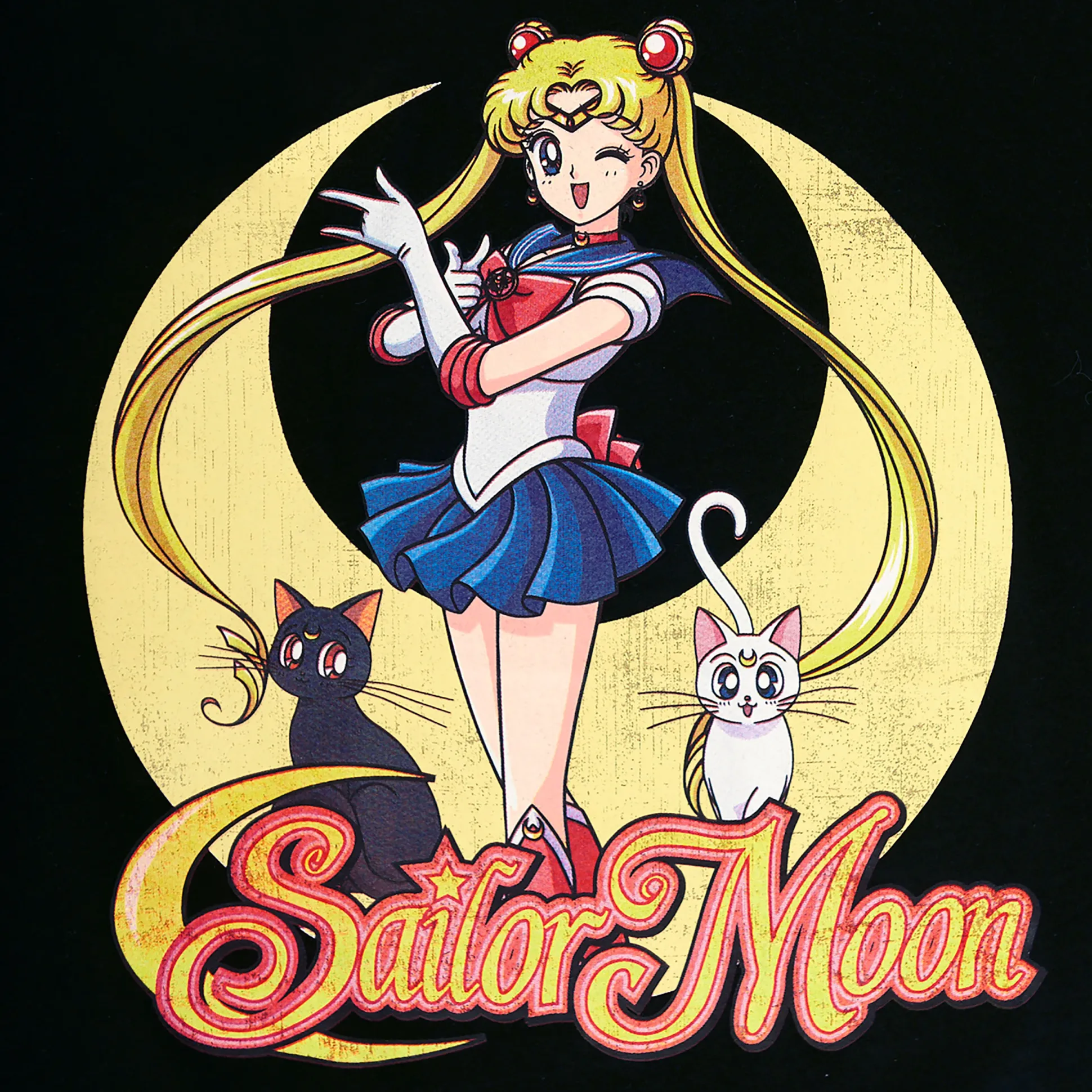 Sailor Moon - Pose T-shirt Dames zwart