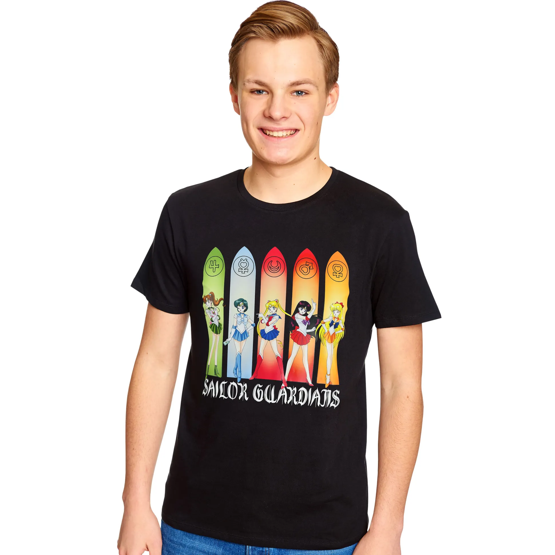 Sailor Moon - Sailor Guardians Inner Senshi T-shirt zwart