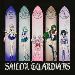 Sailor Moon - Sailor Guardians Outer Senshi zwart T-shirt