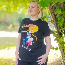 Sailor Moon met Luna T-shirt zwart