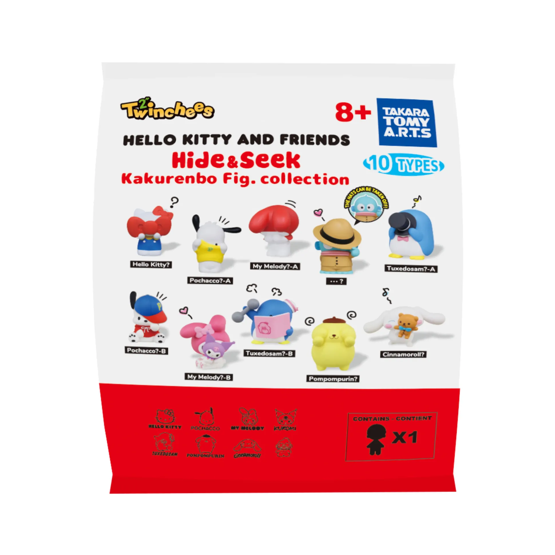 Sanrio - Hello Kitty & Friends Hide 'n' Seek Mystery Twinchees Figuur