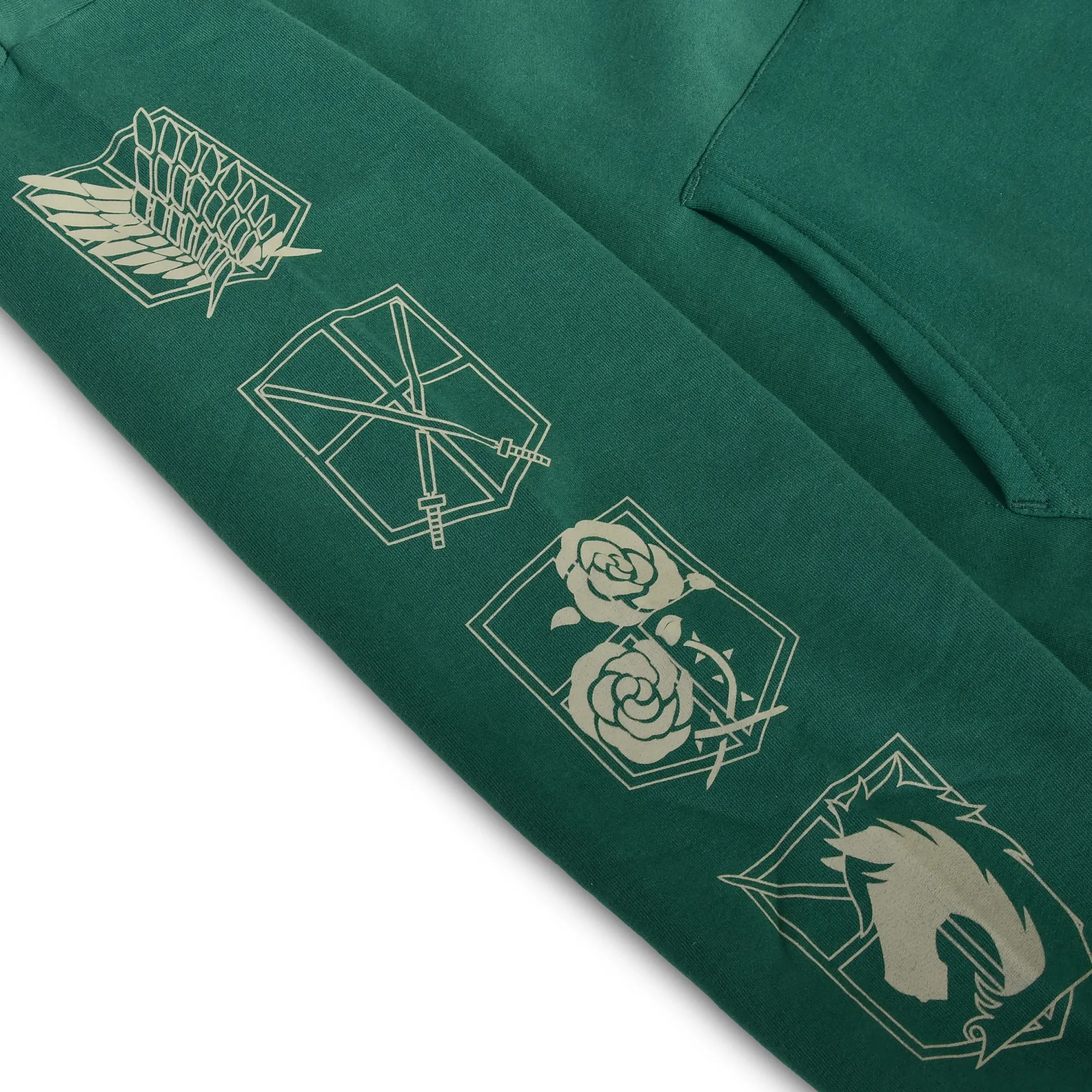 Scout Symbool Militaire Hoodie Groen - Attack on Titan