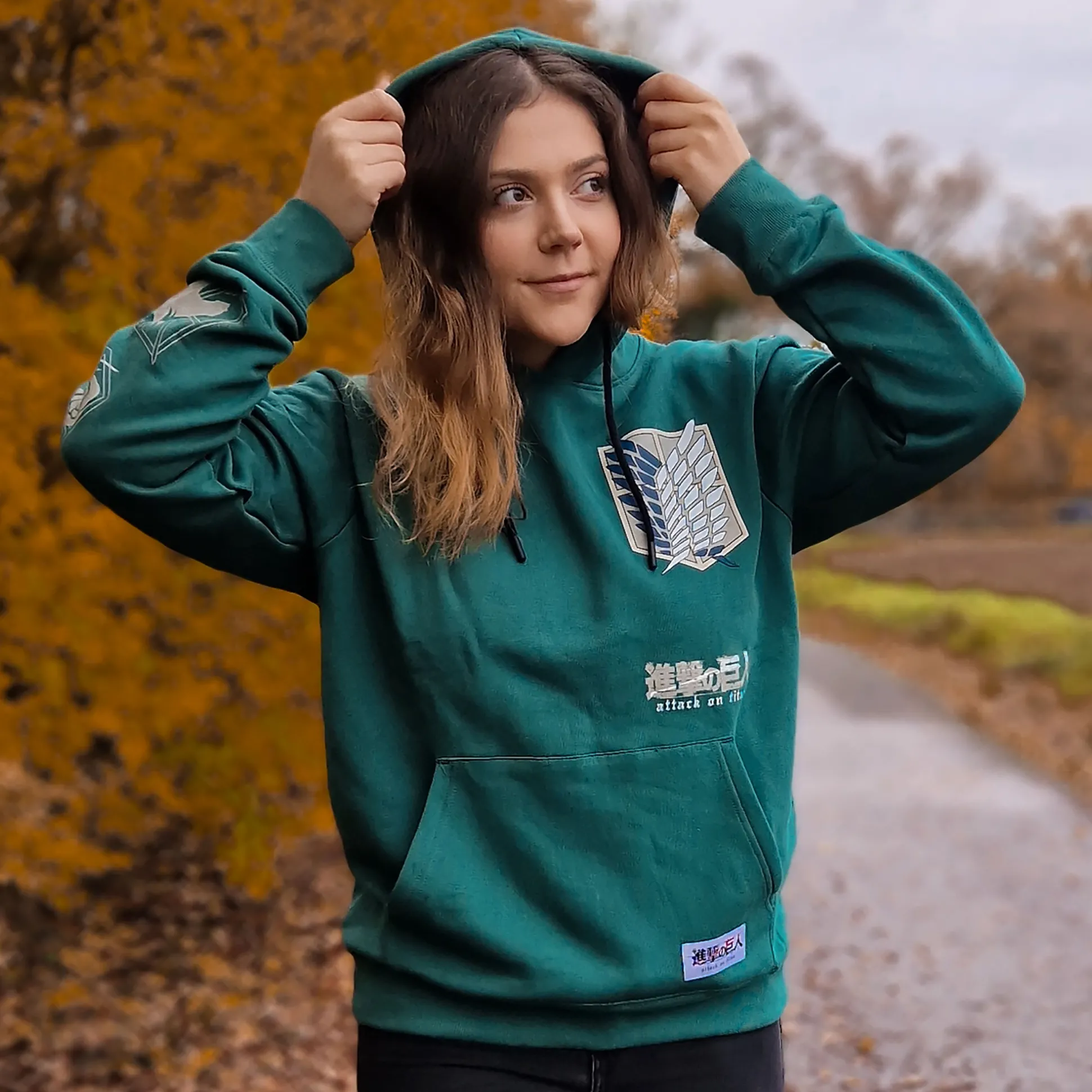 Scout Symbool Militaire Hoodie Groen - Attack on Titan