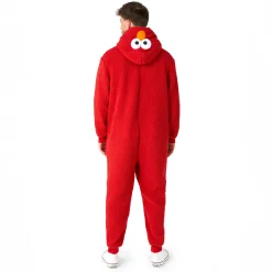 Sesamstraat - Elmo Pluche Onesie voor Volwassenen