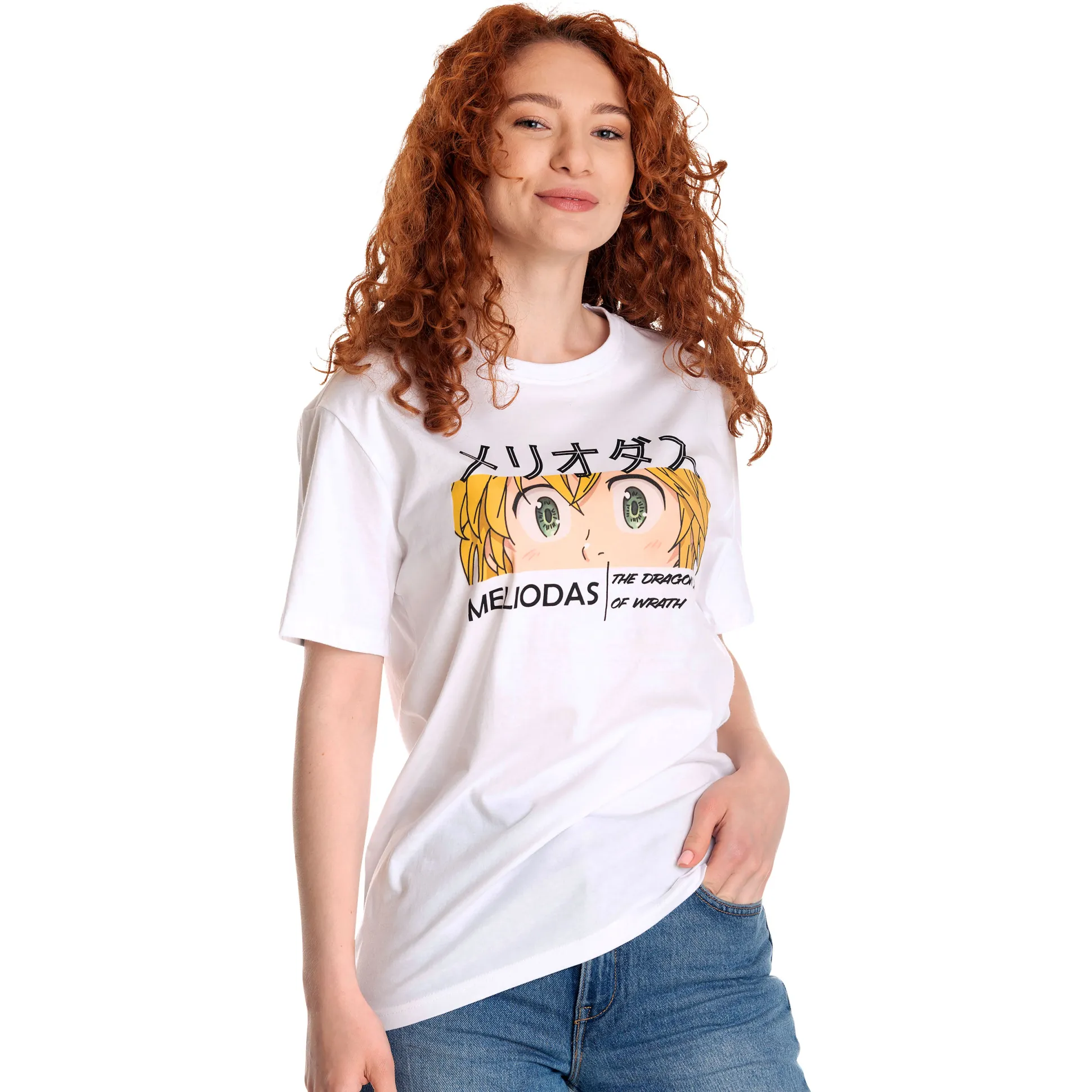 Seven Deadly Sins - Meliodas Dames T-shirt Wit