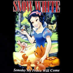 Sneeuwwitje - Mijn Prins Komt Dames T-shirt Zwart