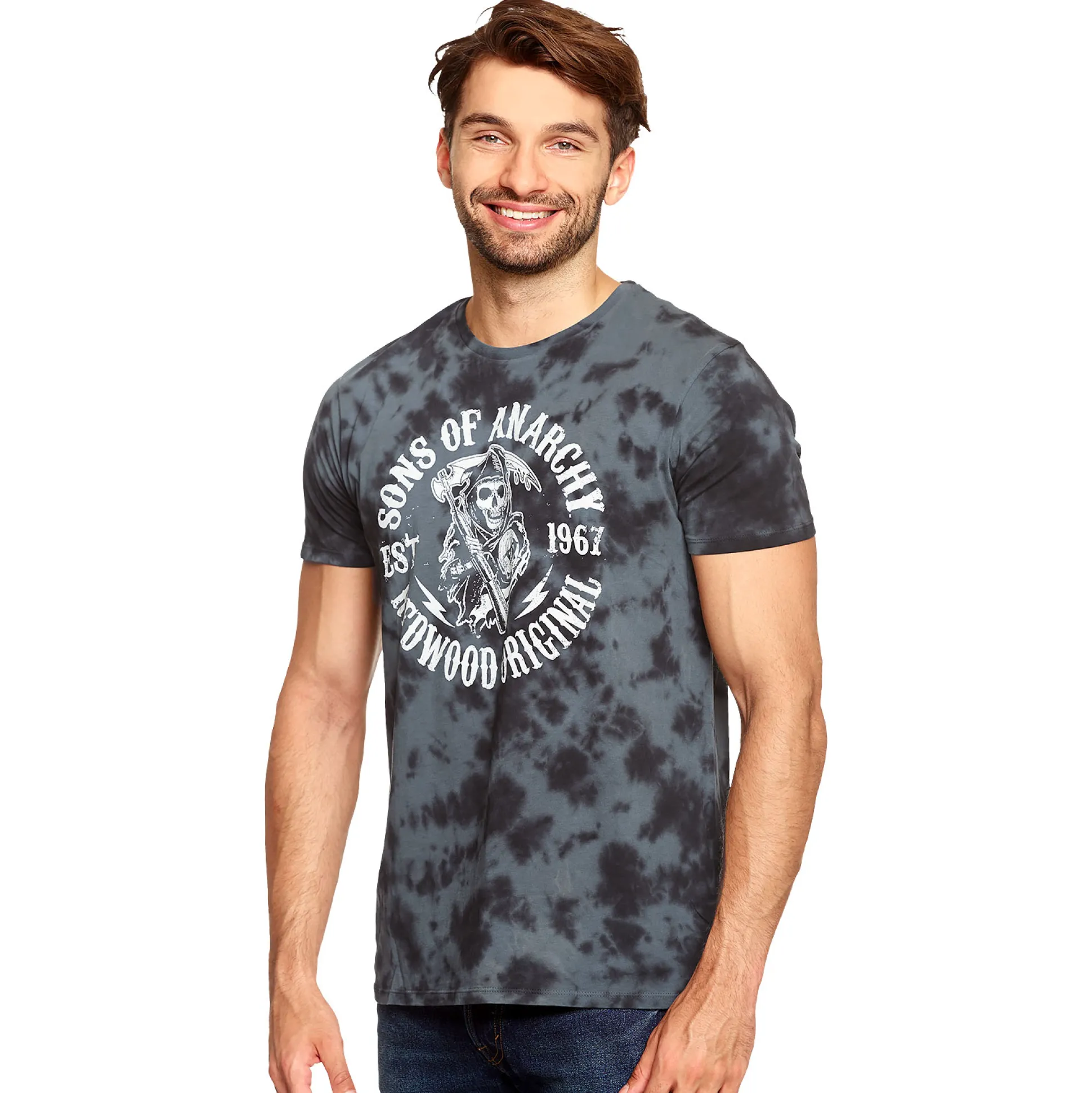 Sons of Anarchy - Reaper Logo T-shirt grijs