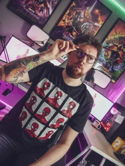 Spider-Man - Emoties T-shirt zwart