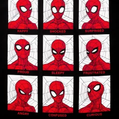 Spider-Man - Emoties T-shirt zwart