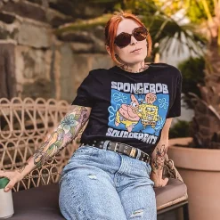 SpongeBob - Vrienden T-shirt zwart