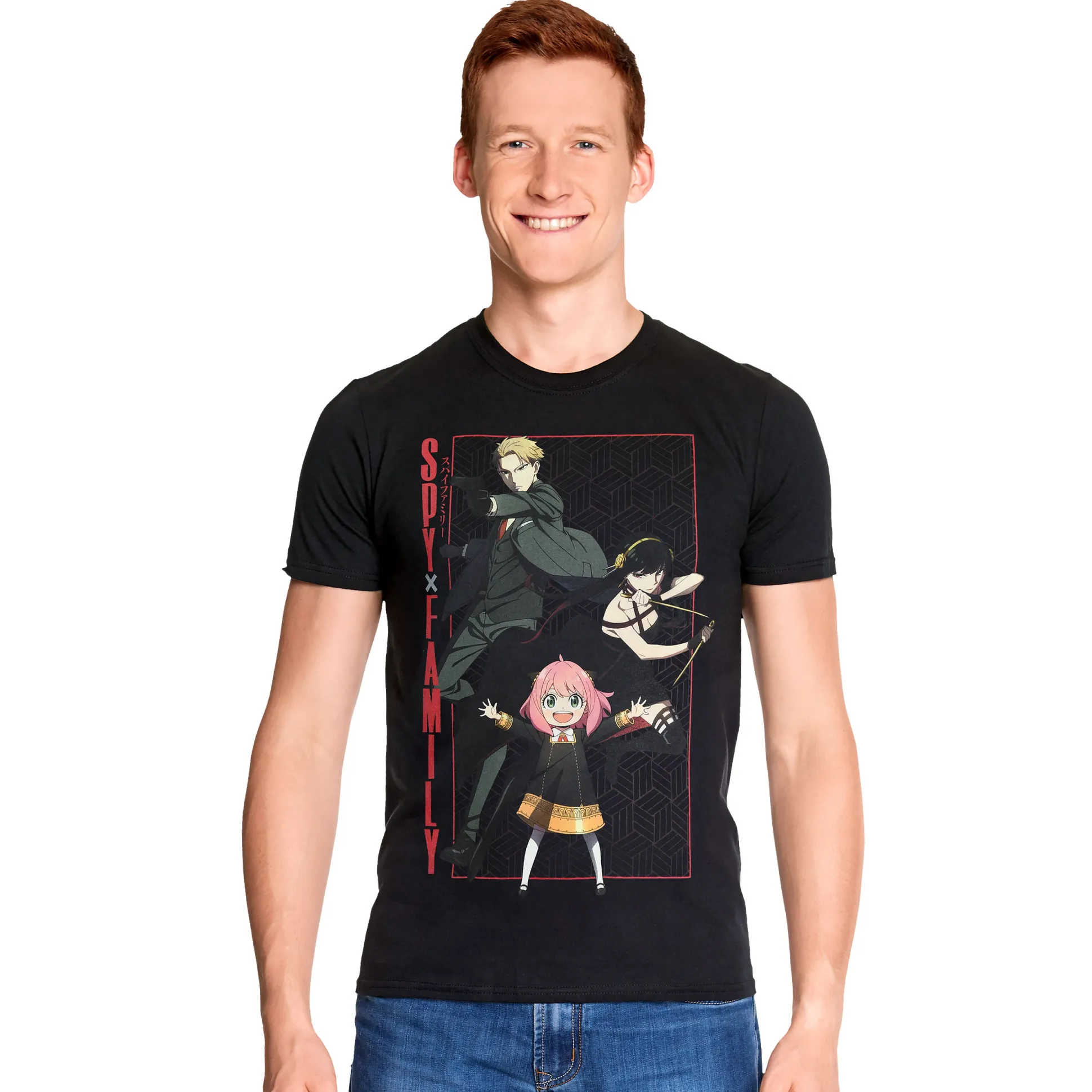 Spy x Family - In To Action T-shirt zwart