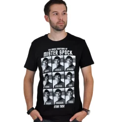 Star Trek - Emoties van Mister Spock T-Shirt zwart