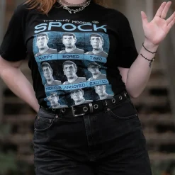 Star Trek - Many Mood of Spock T-shirt zwart