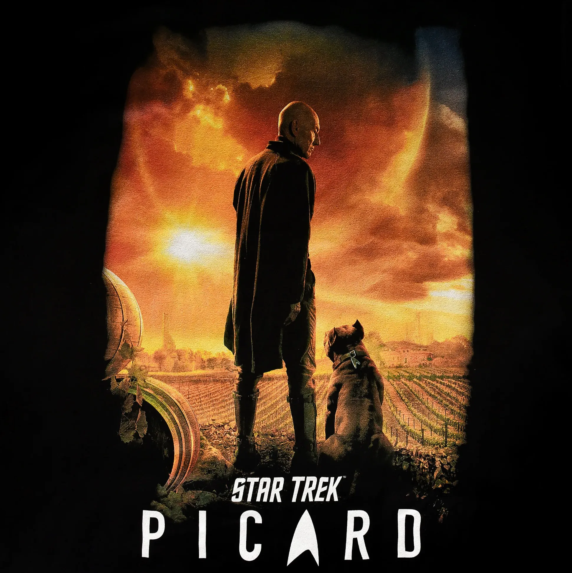 Star Trek - Picard Poster T-Shirt zwart