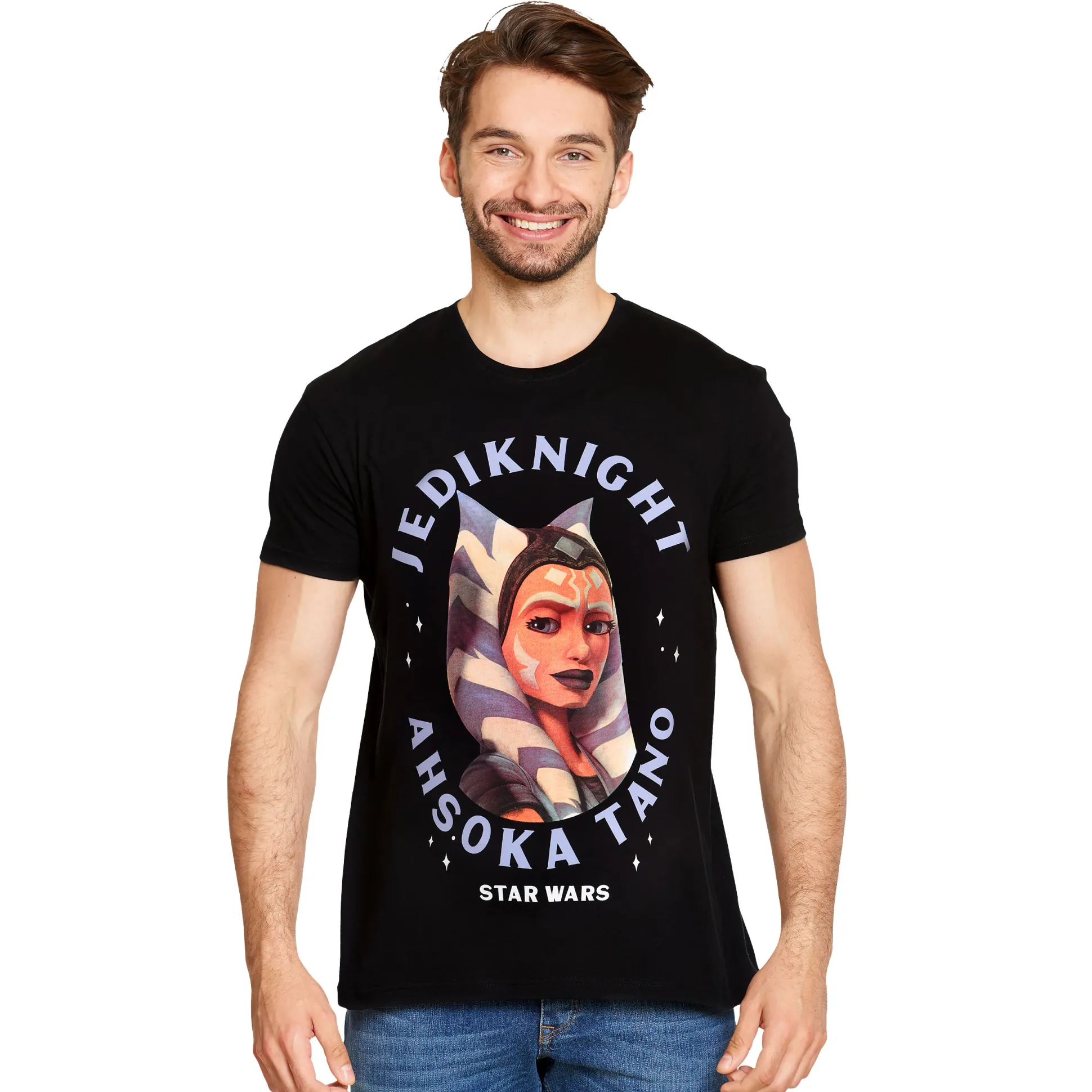 Star Wars - Ahsoka Tano Gezicht T-Shirt Zwart
