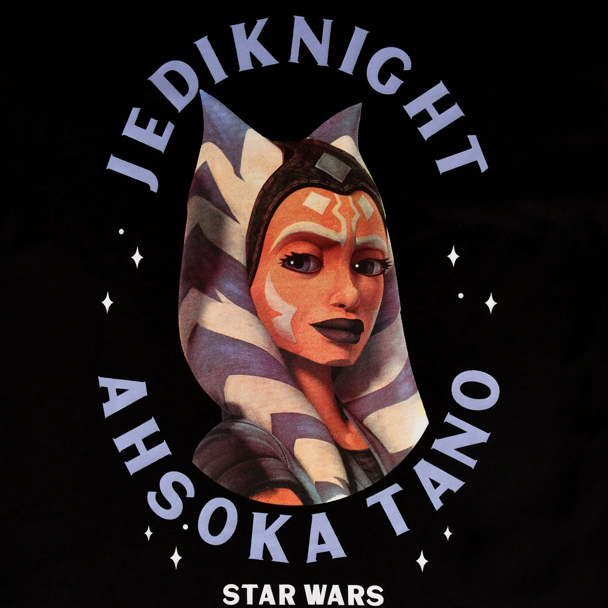 Star Wars - Ahsoka Tano Gezicht T-Shirt Zwart