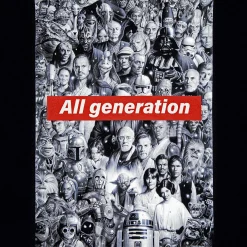 Star Wars - All Generation T-Shirt zwart