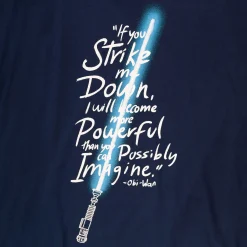 Star Wars - Als je me neerslaat T-Shirt blauw