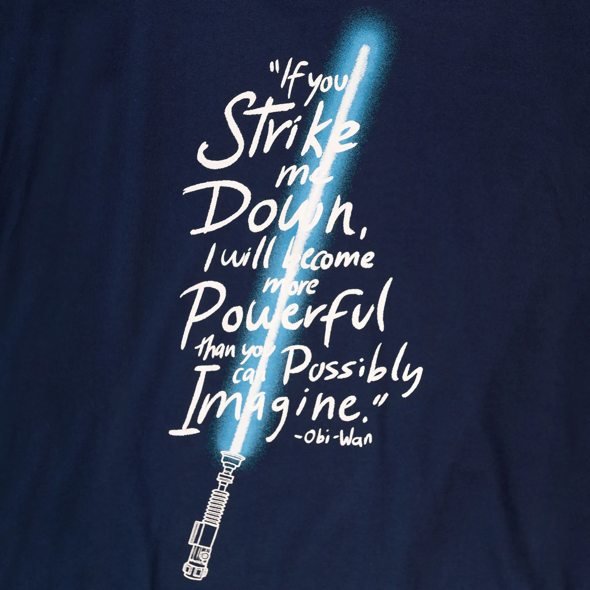 Star Wars - Als je me neerslaat T-Shirt blauw