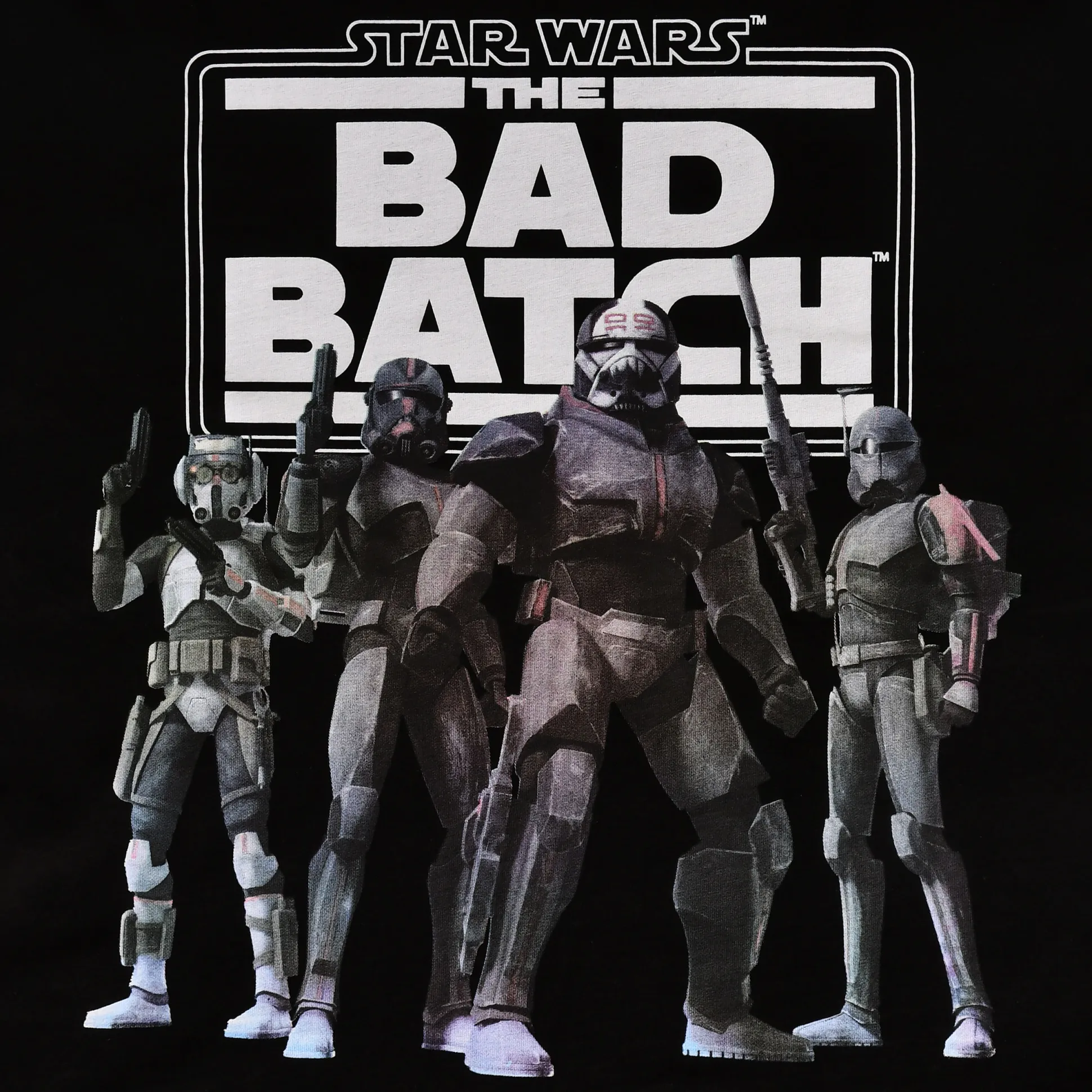 Star Wars - Bad Batch Groep T-shirt zwart