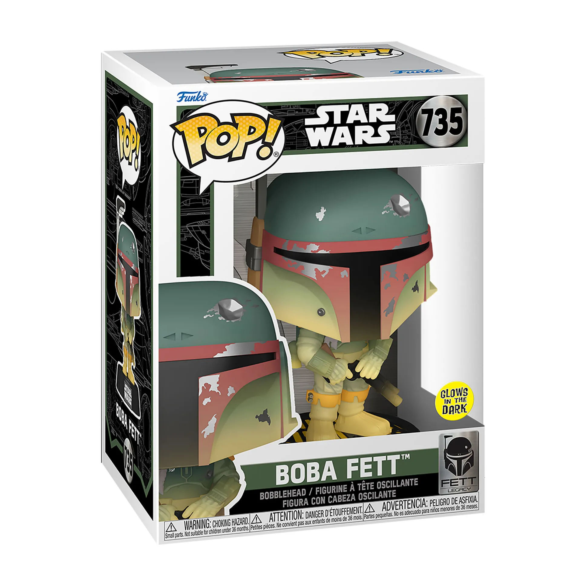 Star Wars - Boba Fett Glow in the Dark Funko Pop Bobblehead Figuur