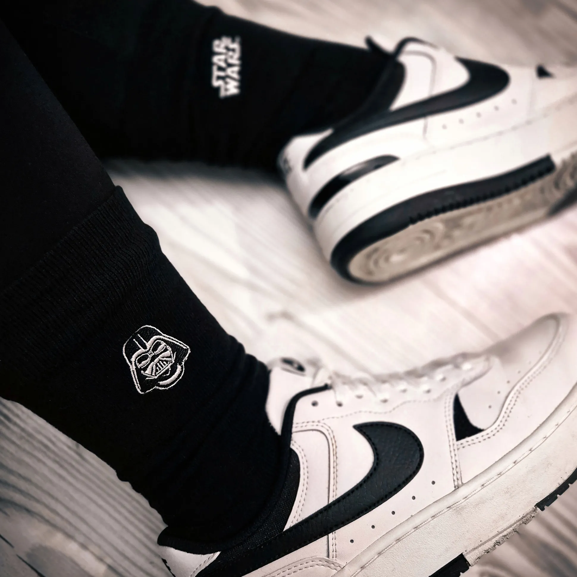 Star Wars - Darth Vader logo sokken 2-pack zwart