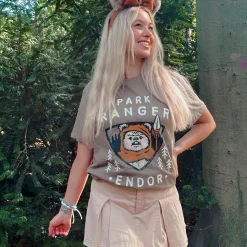 Star Wars - Ewok Park Ranger Olijf T-Shirt