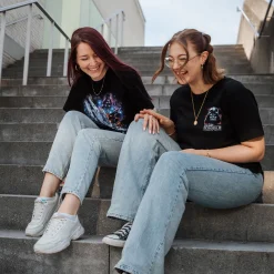 Star Wars - Galaxy Ship Poster T-Shirt zwart