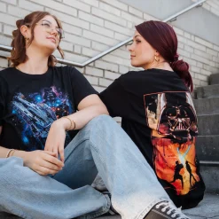 Star Wars - Galaxy Ship Poster T-Shirt zwart