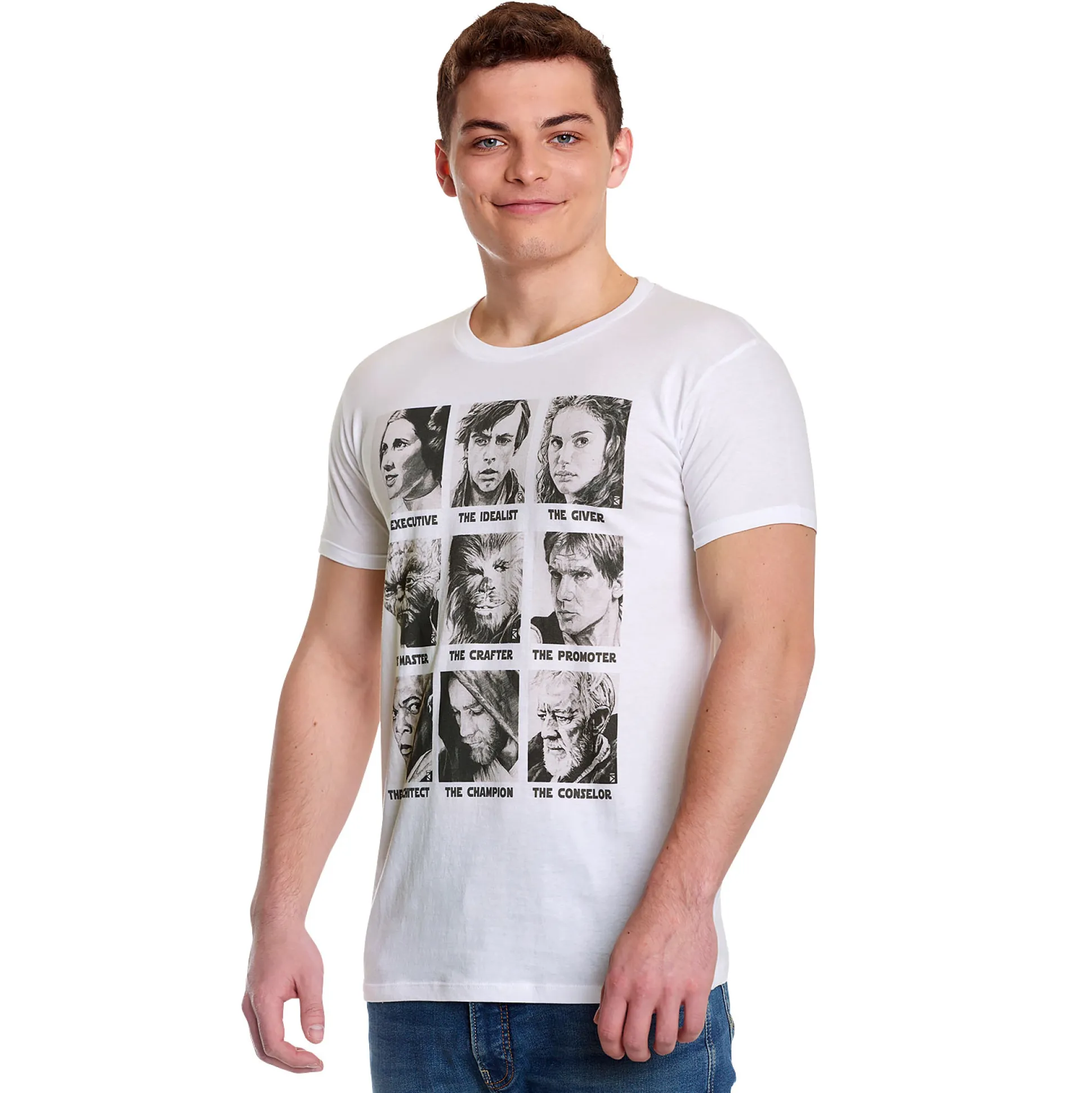 Star Wars - Klassieke Karakters T-Shirt wit