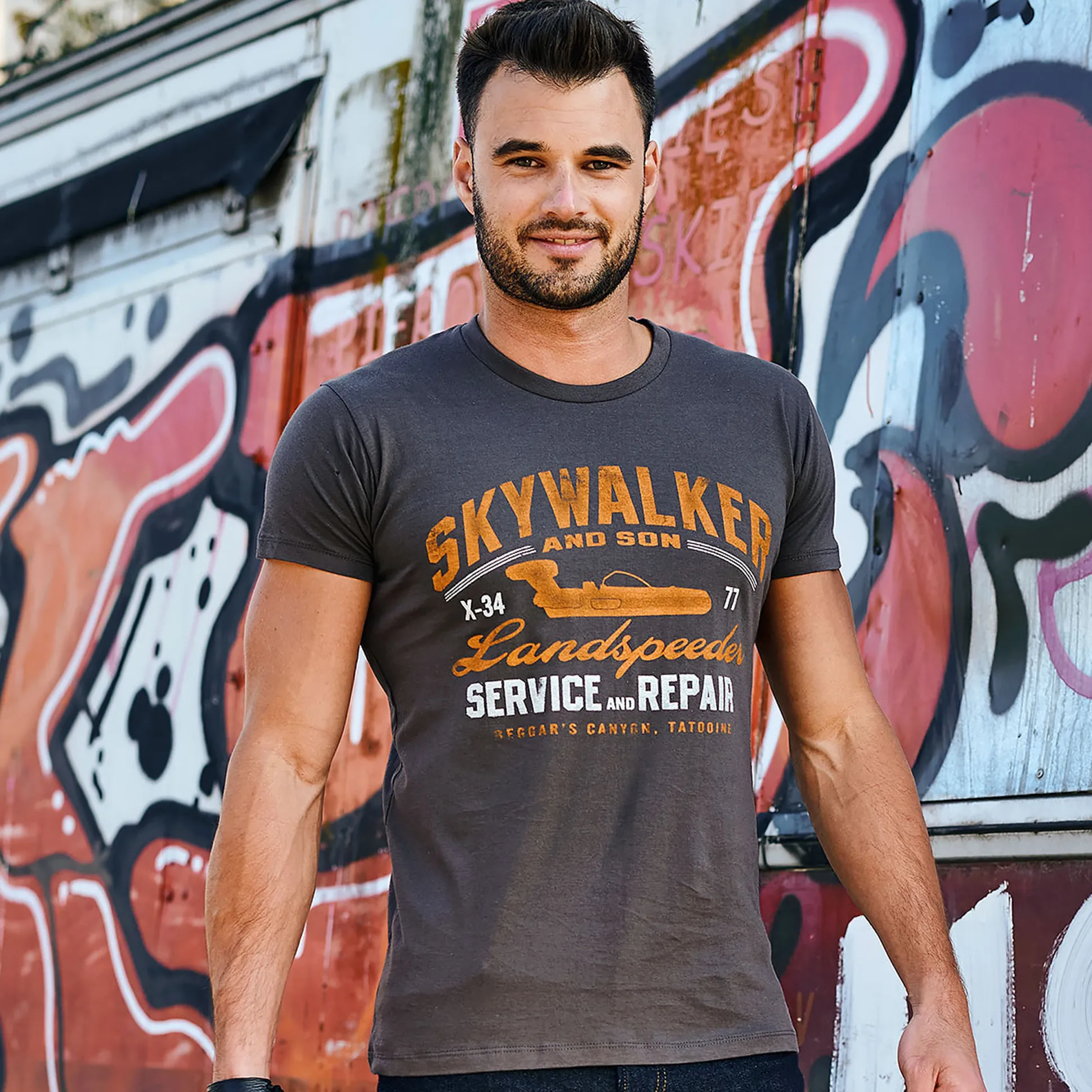 Star Wars - Landspeeder T-shirt grijs