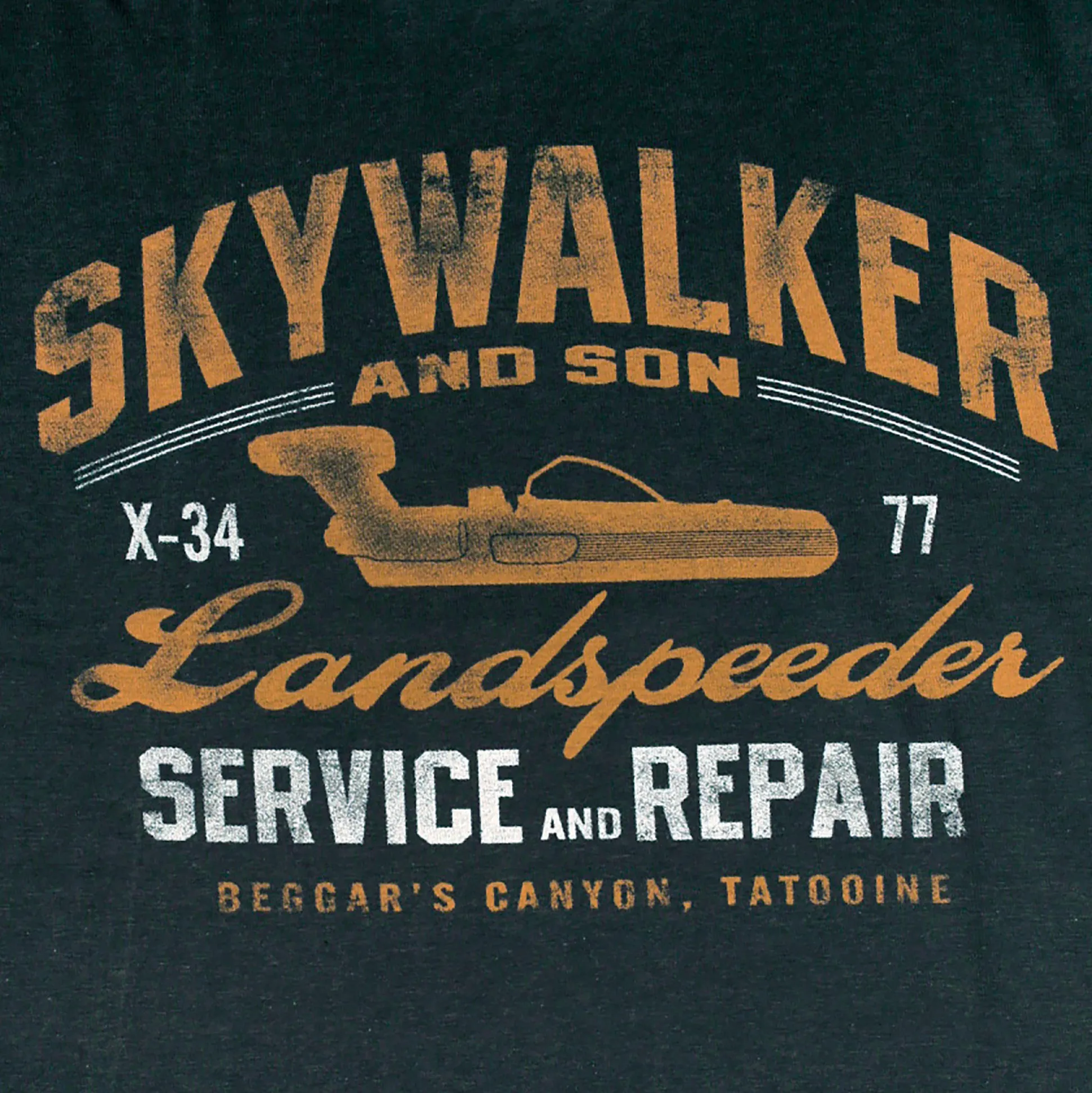 Star Wars - Landspeeder T-shirt grijs