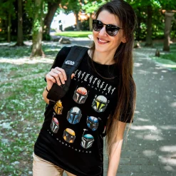 Star Wars - Mandalorian Helmen T-shirt zwart