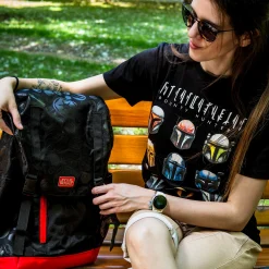 Star Wars - Mandalorian Helmen T-shirt zwart