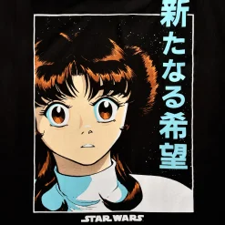 Star Wars - Manga Leia T-shirt Zwart