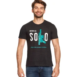 Star Wars - Never Go Solo T-Shirt Grijs