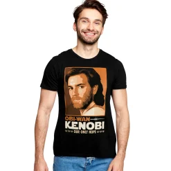 Star Wars - Obi Wan Kenobi Ons enige hoop T-shirt zwart