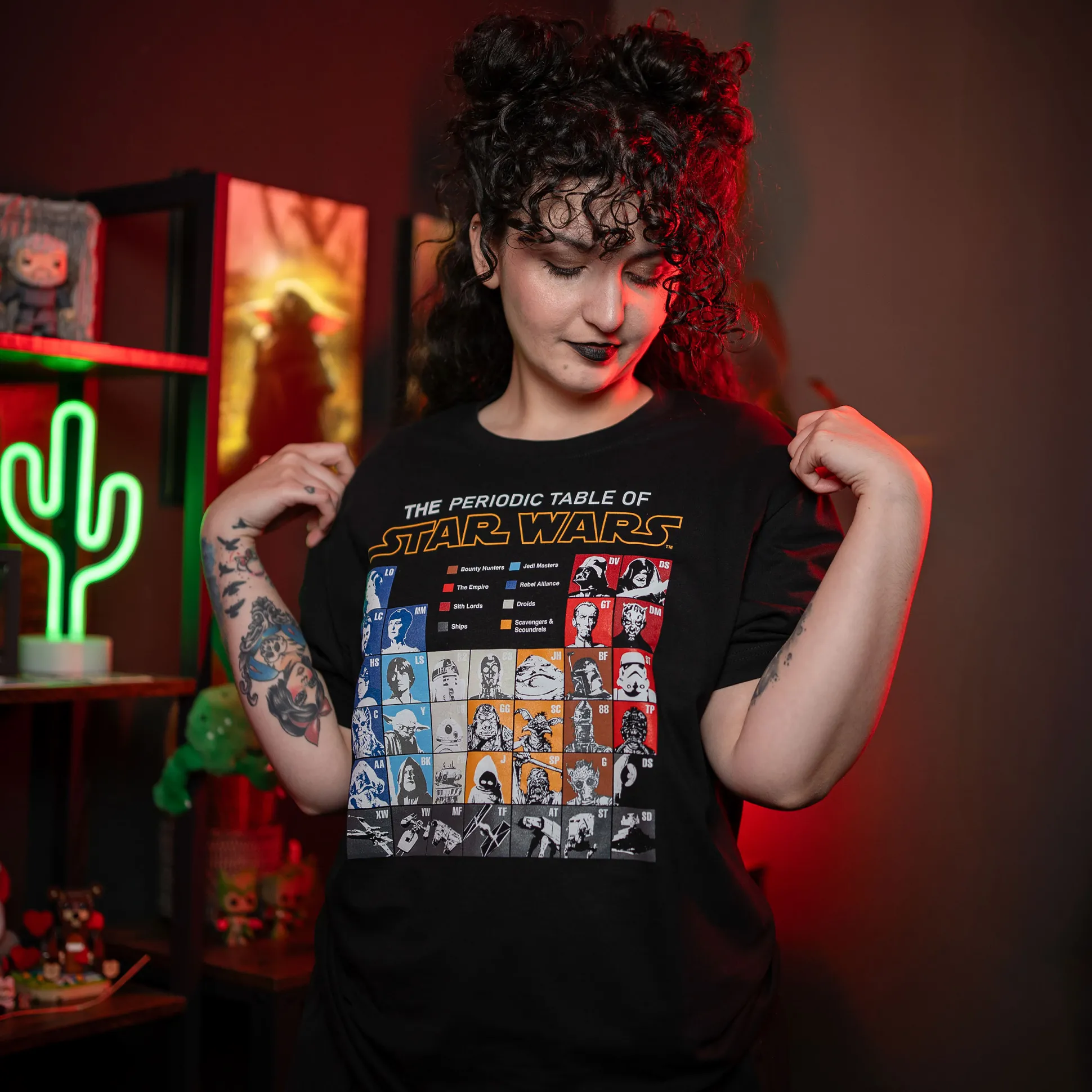 Star Wars - Periodiek systeem T-Shirt zwart