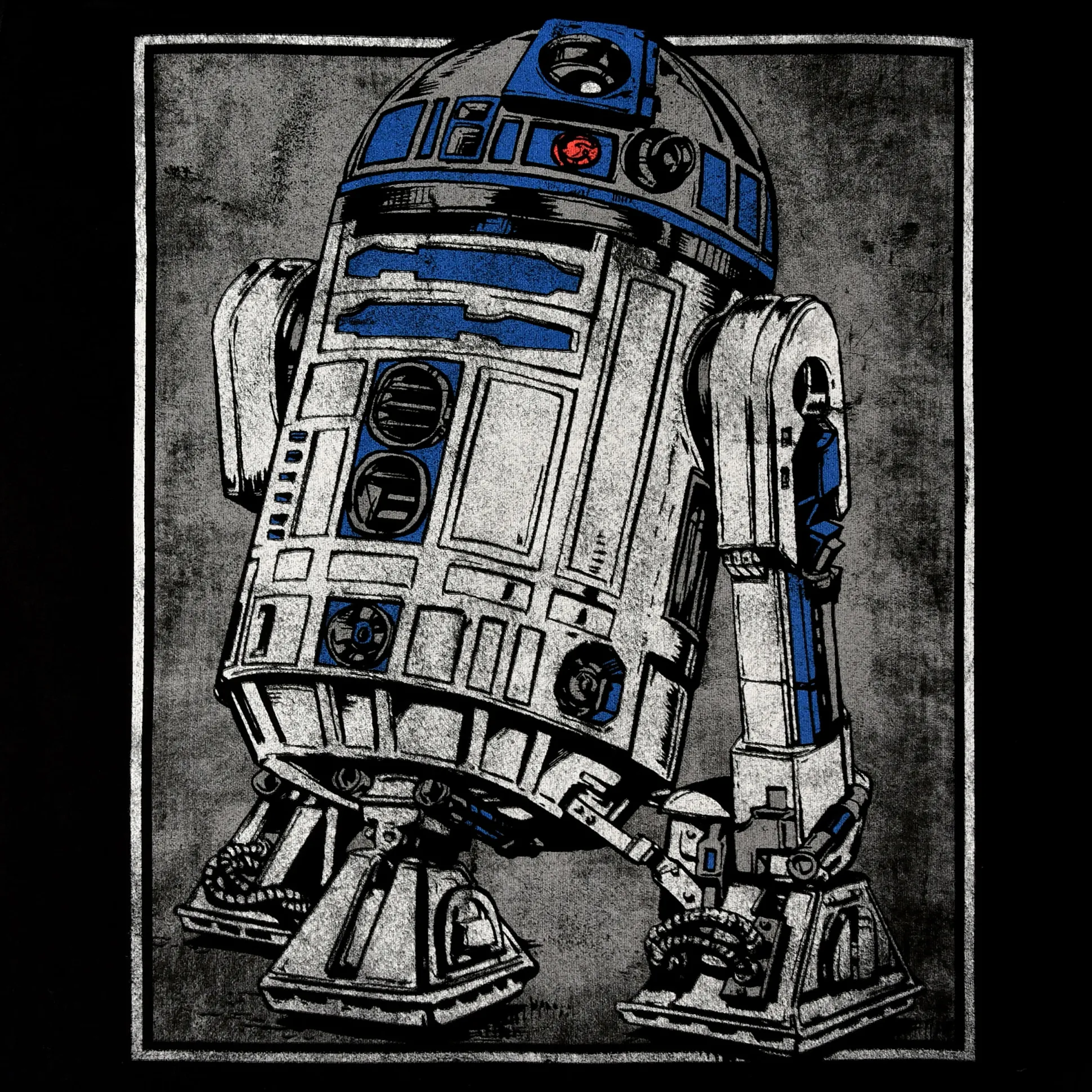 Star Wars - R2D2 Portret T-shirt zwart