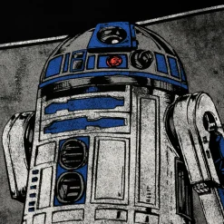 Star Wars - R2D2 Portret T-shirt zwart