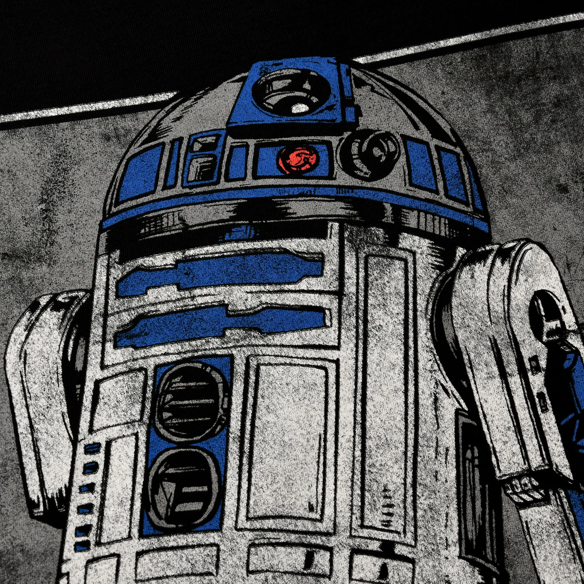 Star Wars - R2D2 Portret T-shirt zwart