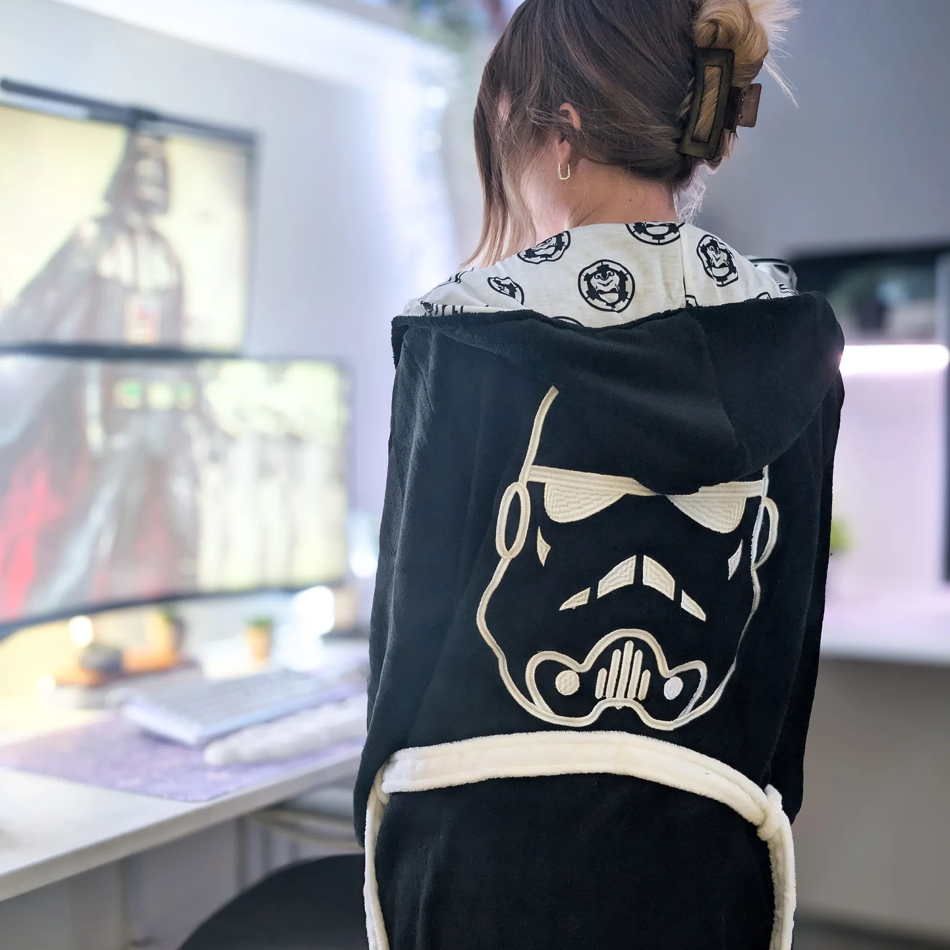 Star Wars - Stormtrooper badjas zwart-wit