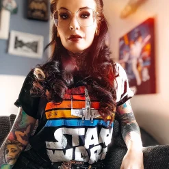 Star Wars van 1977 Retro T-shirt zwart